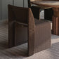 Veneto Outdoor Dining Chair Charcoal Brown
