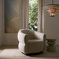 Alexandra Swivel Chair Oatmeal Boucle