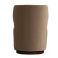 Brown cushioned stool on a white background
