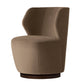 Brown armchair on a white background