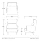 Budelli Wing Chair Noir Leather