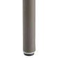 Black cylindrical object on a white background