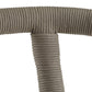 Close-up of a beige rope chair with a white background