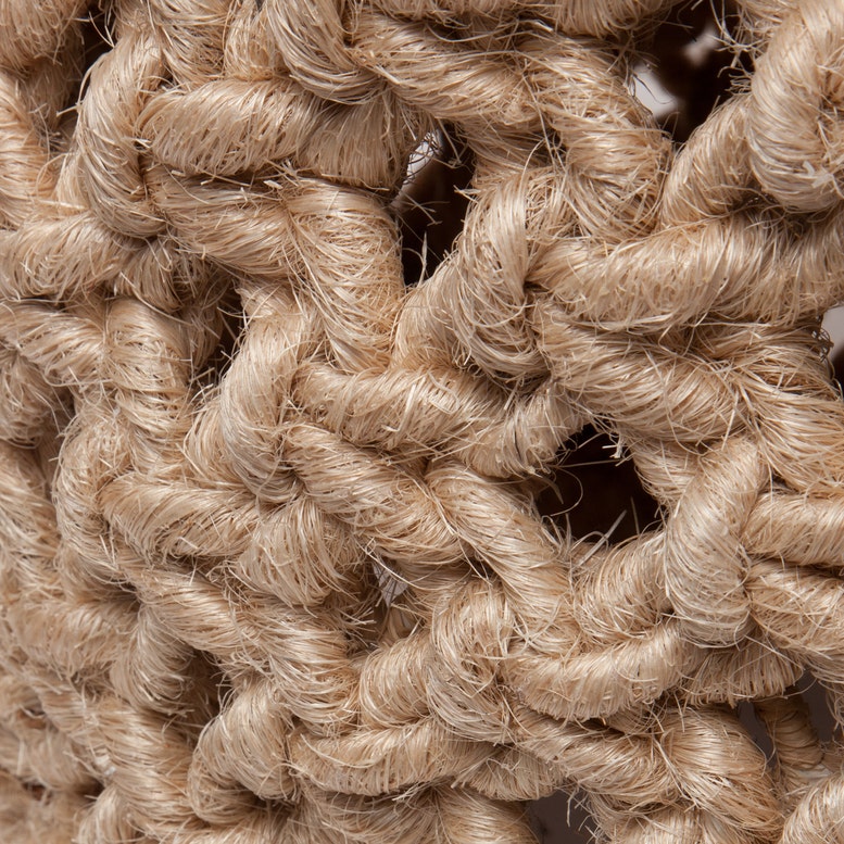 Close-up of beige woven material