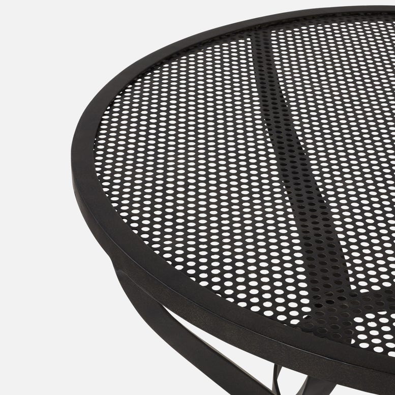 Hadley Table Black Mesh Metal