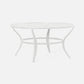 Hadley Table White Mesh Metal