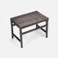 Woven outdoor table on a white background