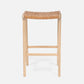 Percy Counter and Bar Stool Tan Leather
