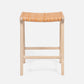 Percy Counter and Bar Stool Tan Leather