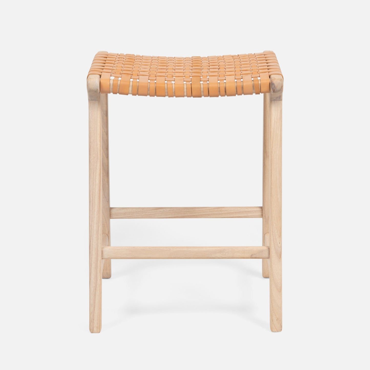 Percy Counter and Bar Stool Tan Leather