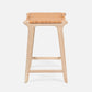 Percy Counter and Bar Stool Tan Leather