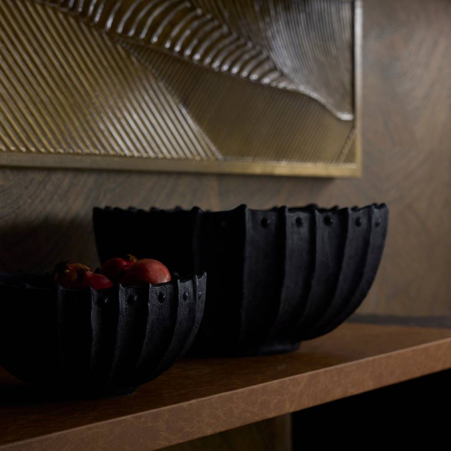 Neushoorn Centerpiece Set Ebony