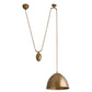 Egg Drop Pendant Antique Brass