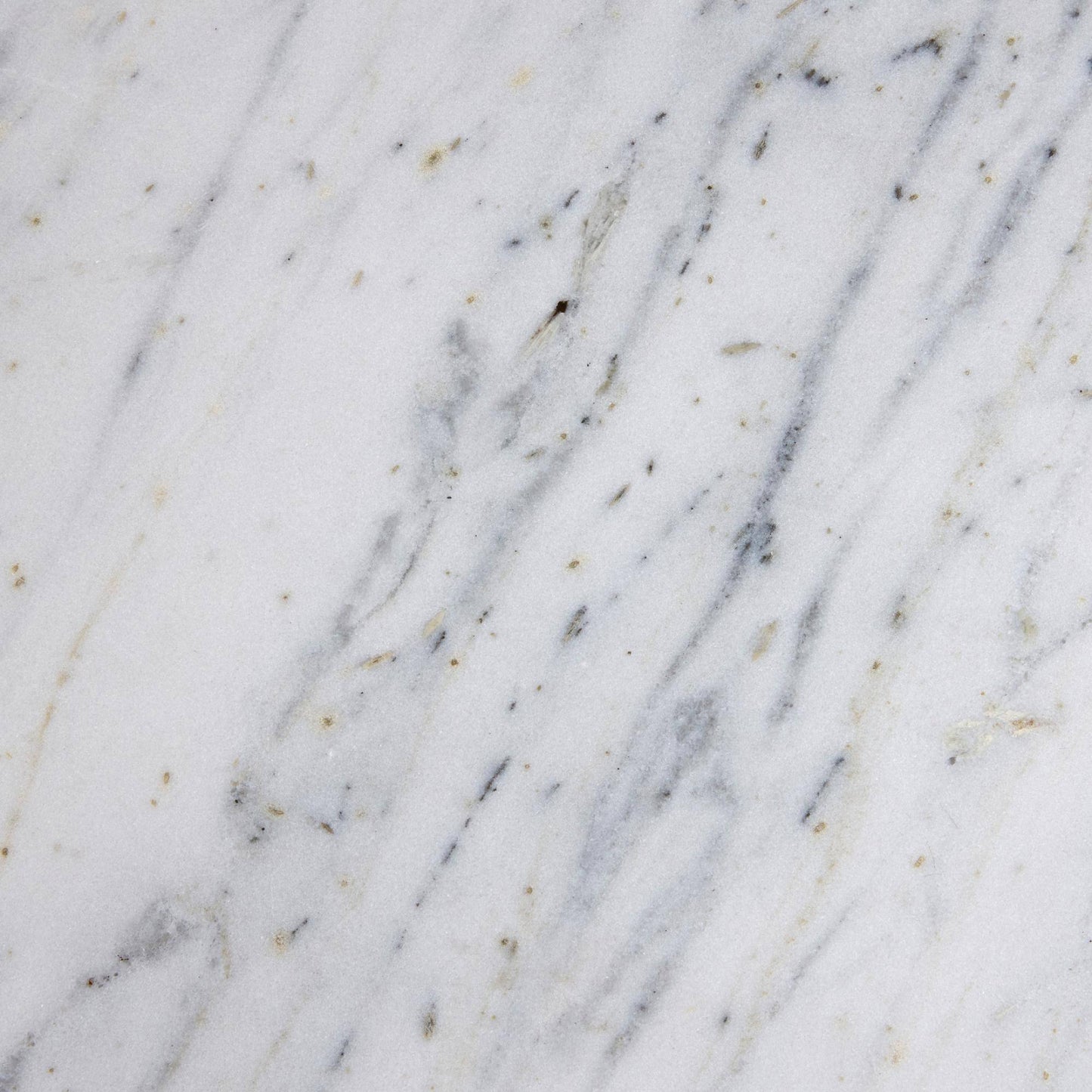 White marble texture with gray and subtle gold veining and speckles.