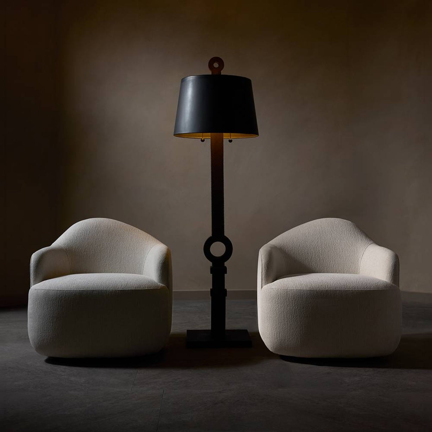 Boulder Swivel Chair Sand Boucle