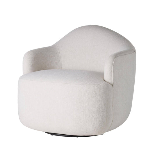 Modern white armchair on a white background