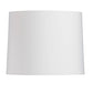 White lampshade on a white background
