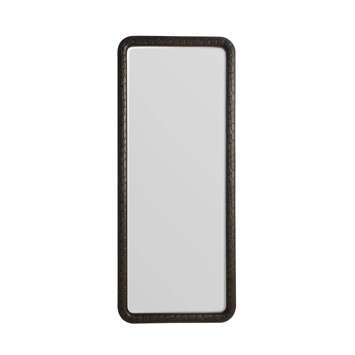 Rectangular object with a central cutout on a white background