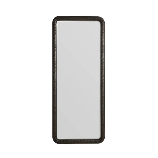 Rectangular object with a central cutout on a white background