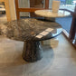 Made Goods Giovanni Dining Table Black Swirled Resin Market Photo