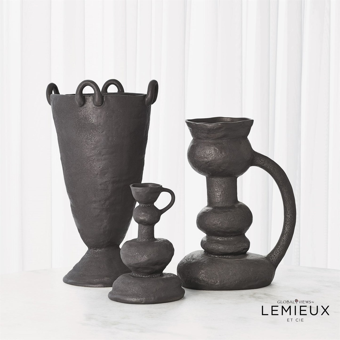 global views louis vase black angle