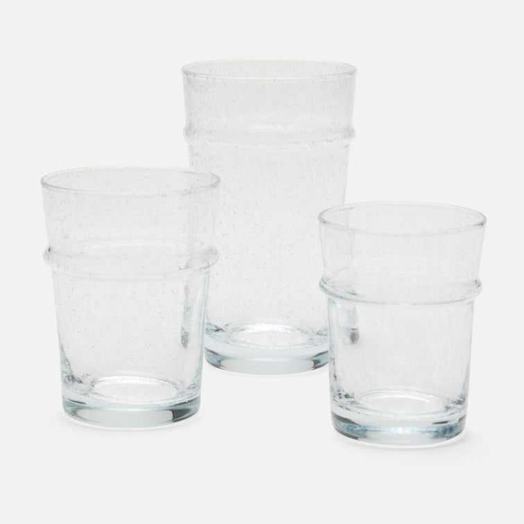 clear drinkware