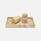 Gorman Tray Brown Faux Marble Horn