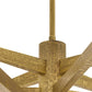 Close-up of a wooden pendant light fixture on a white background