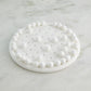 Augustus Alabaster Solitaire Game Set White