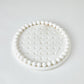 Augustus Alabaster Solitaire Game Set White
