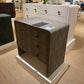 Harlow Double Nightstand Sand Faux Shagreen