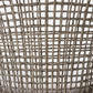 Close-up of woven material with a neutral color on a white background