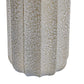 Textured cylindrical object on a white background