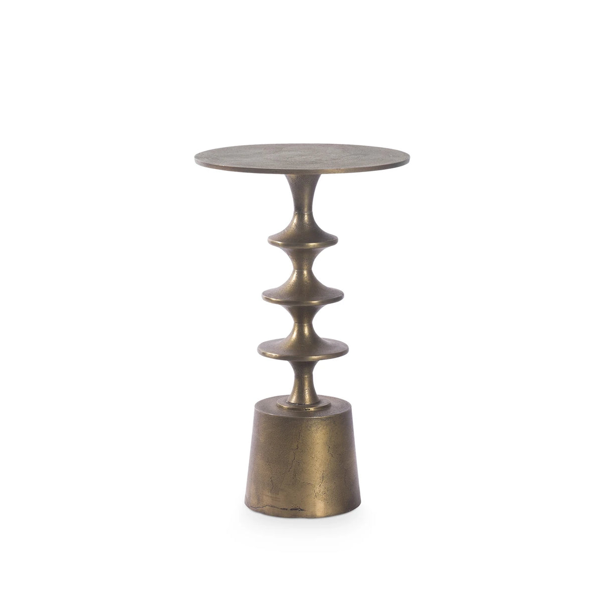 accent table in brass
