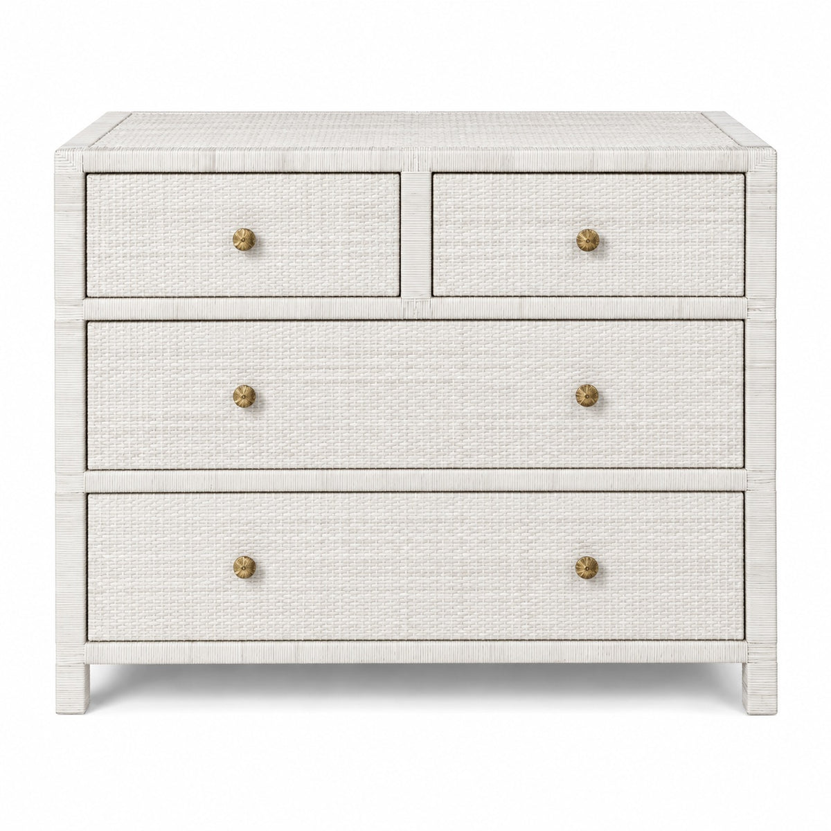 Isla Dresser White Peeled Rattan