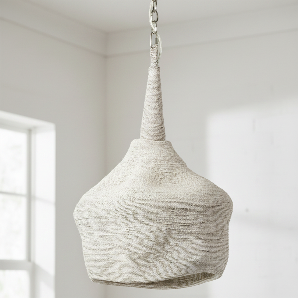 Jaden Chandelier Whitewash Rope