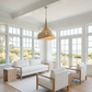 Jaden chandelier Palecek rope white