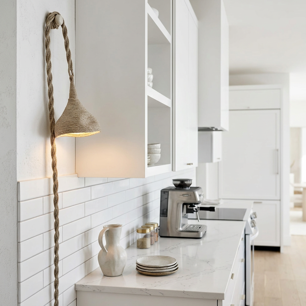 Jaden wall pendant natural rope palecek