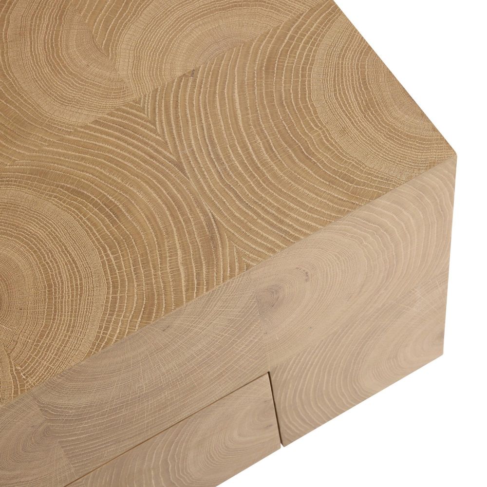 Close-up of a wooden surface with visible grain patterns on a white background