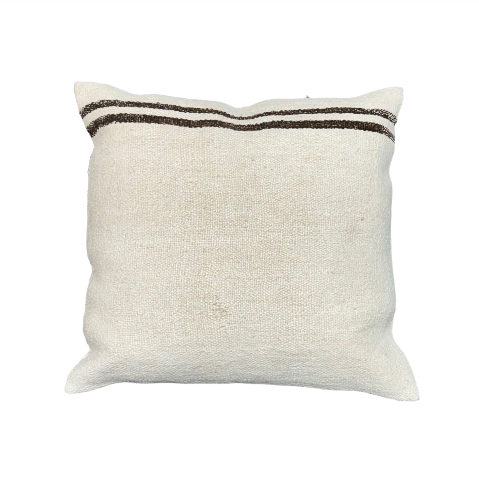 jute pillow side