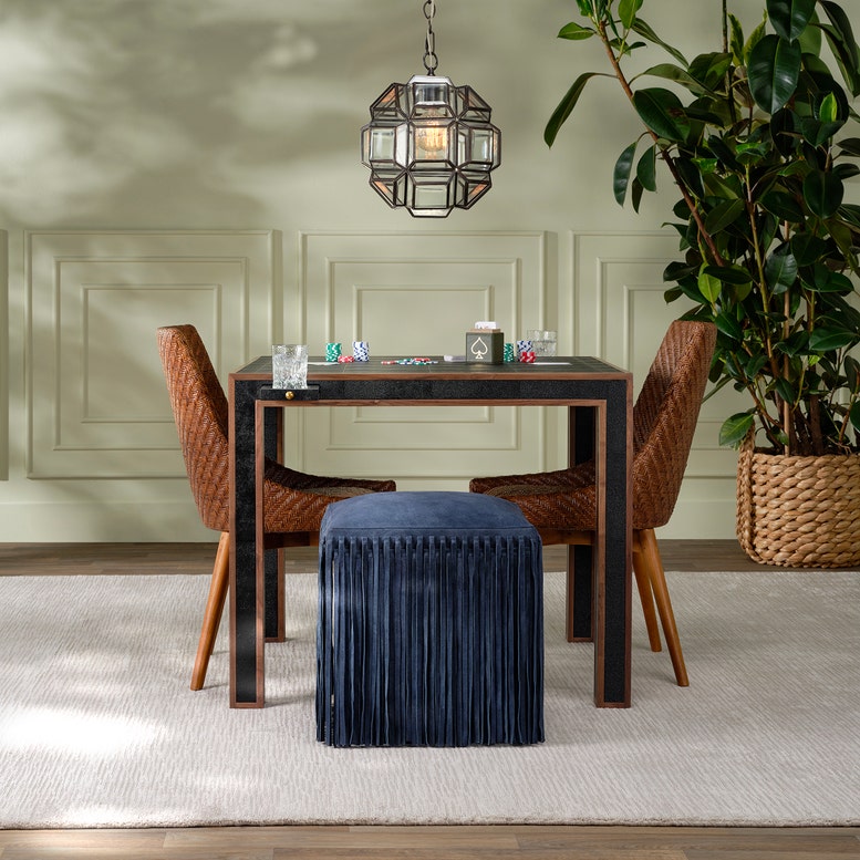 Kennedy Game Table Black Shagreen