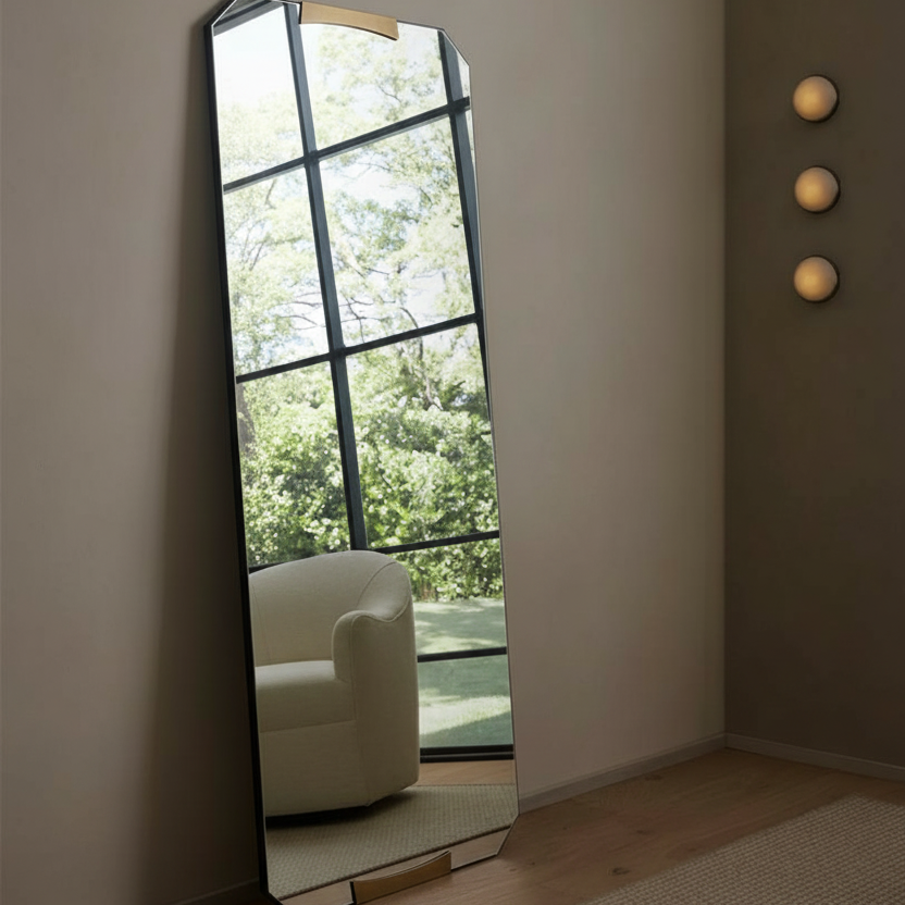 Kris Full Length Mirror Antique Brass
