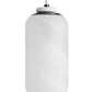 White pendant light with black base on a white background