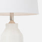 white ceramic table lamp