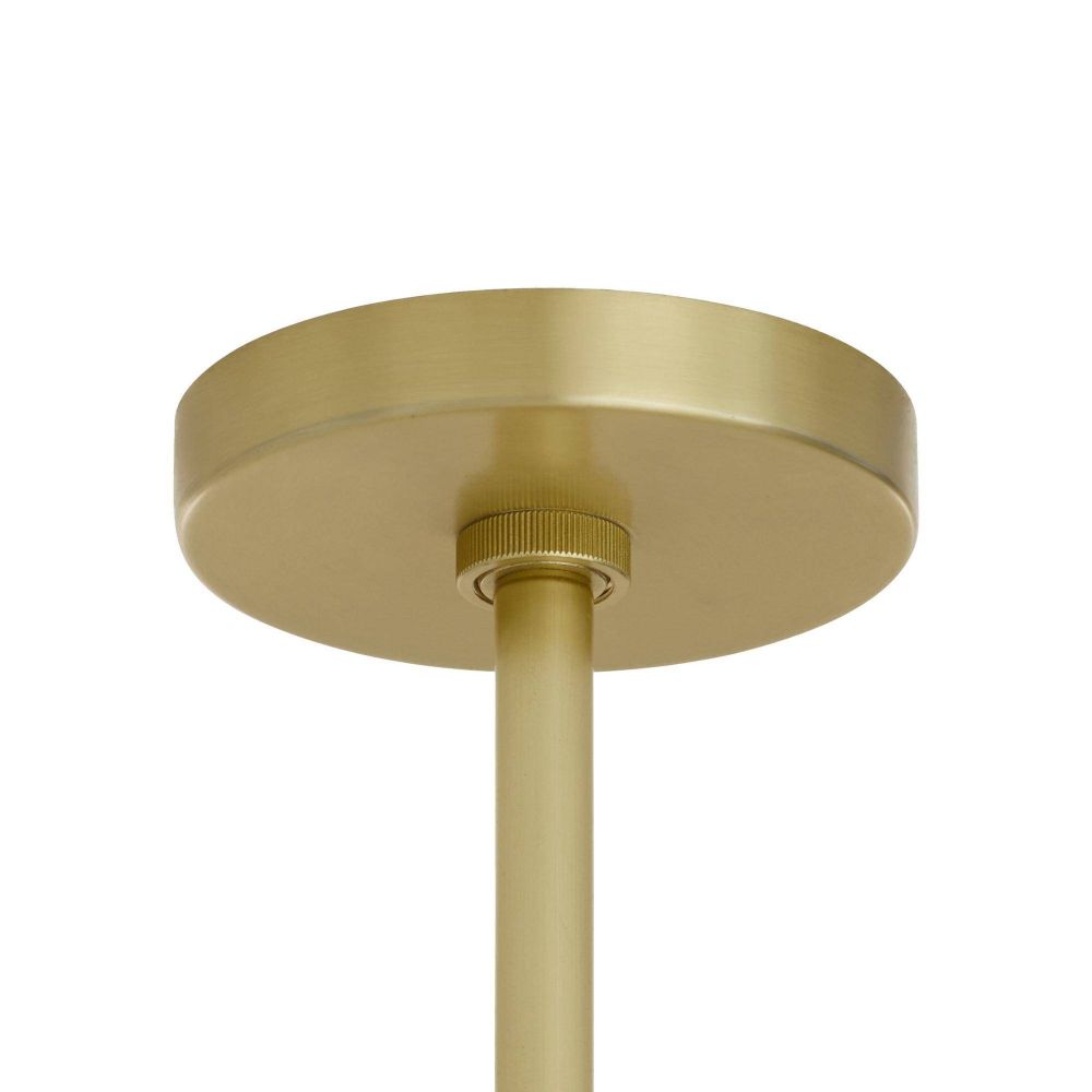 Gold ceiling light fixture on a white background