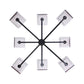 Louis Chandelier Smoked Glass