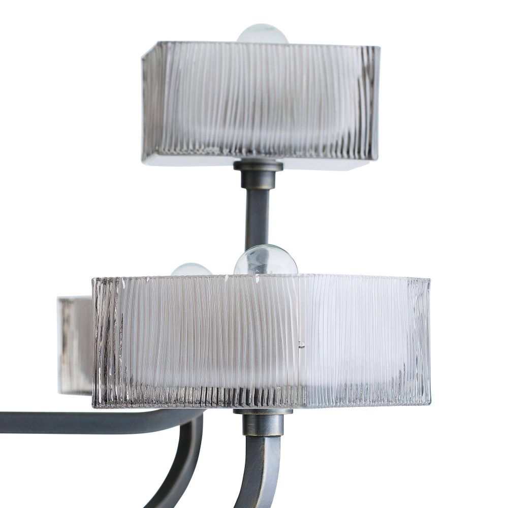 Louis Chandelier Smoked Glass