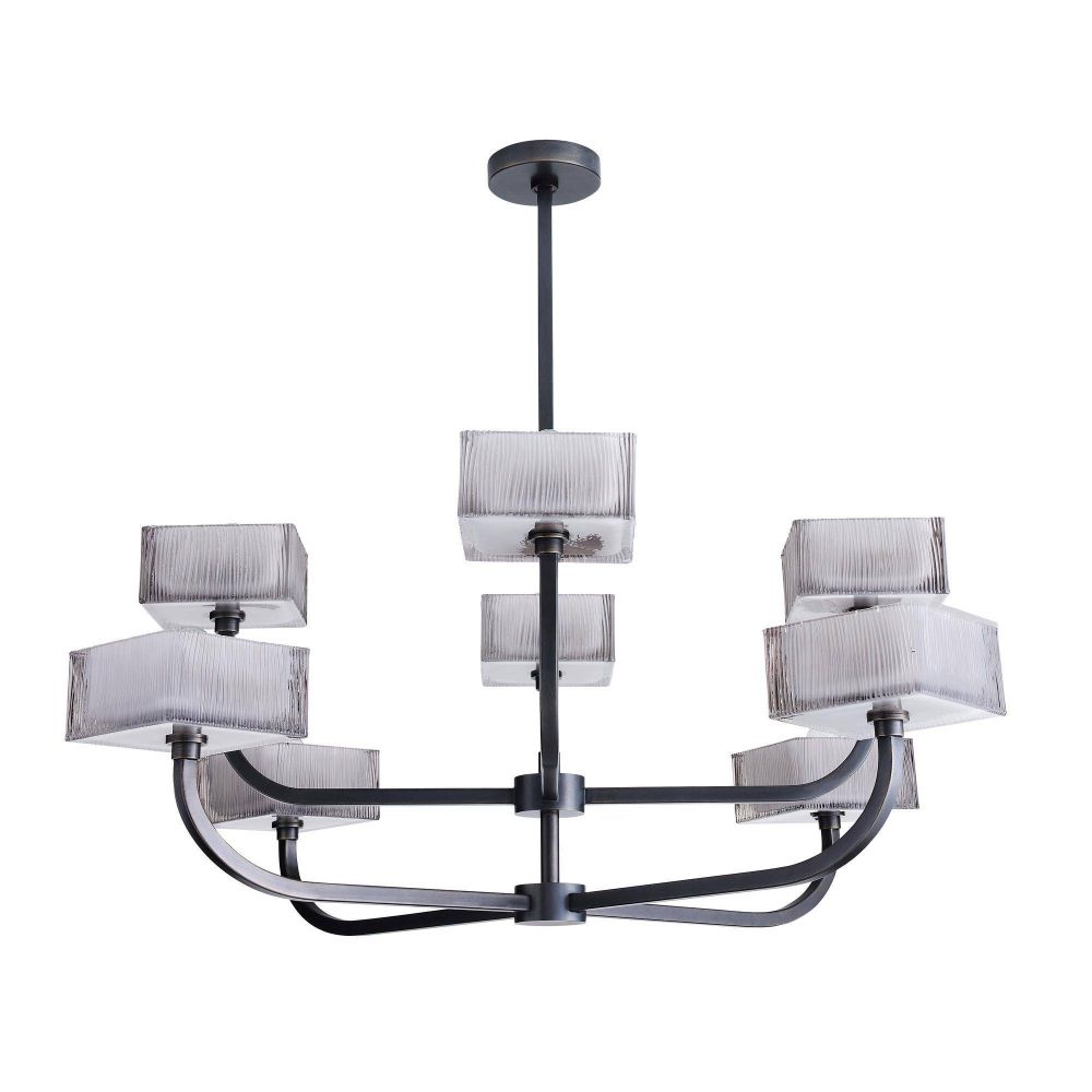 Louis Chandelier Smoked Glass