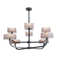 Louis Chandelier Smoked Glass