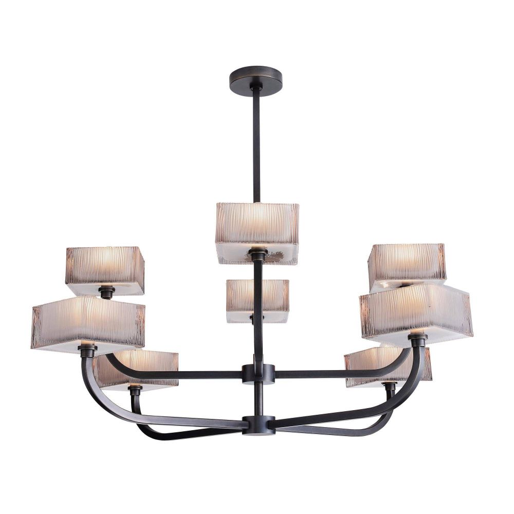 Louis Chandelier Smoked Glass
